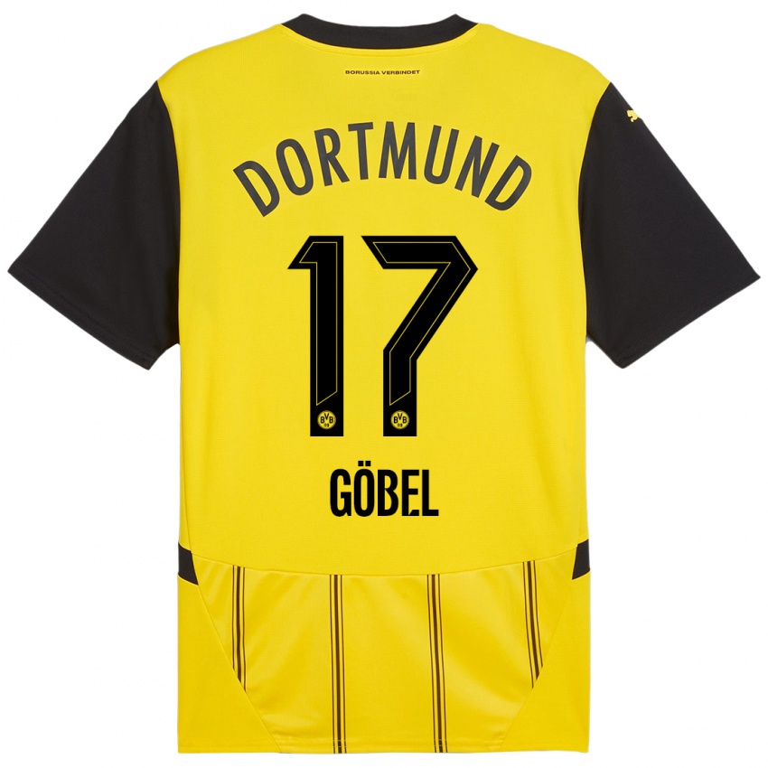 Criança Camisola Patrick Göbel #17 Preto Amarelo Principal 2024/25 Camisa Brasil