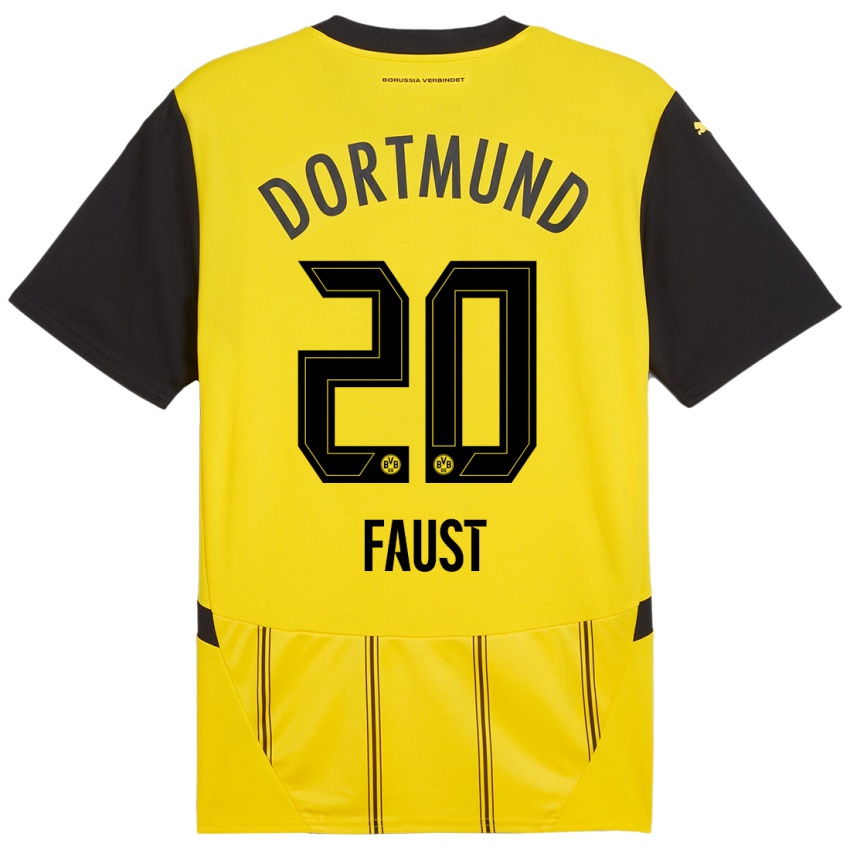 Criança Camisola Tom Faust #20 Preto Amarelo Principal 2024/25 Camisa Brasil