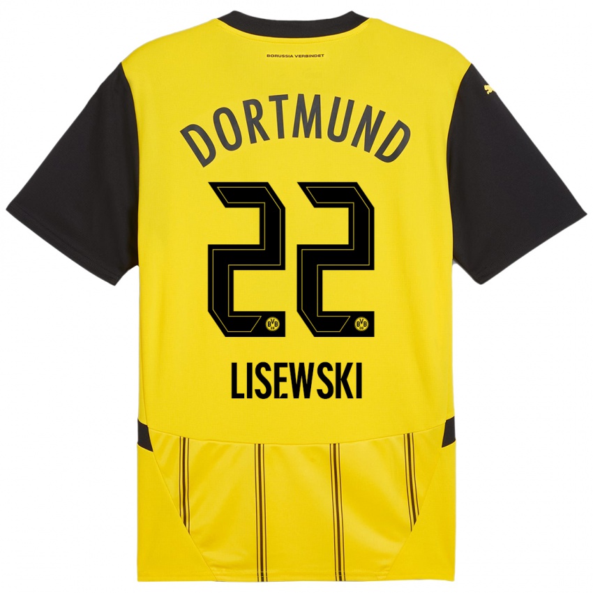 Criança Camisola Robin Lisewski #22 Preto Amarelo Principal 2024/25 Camisa Brasil