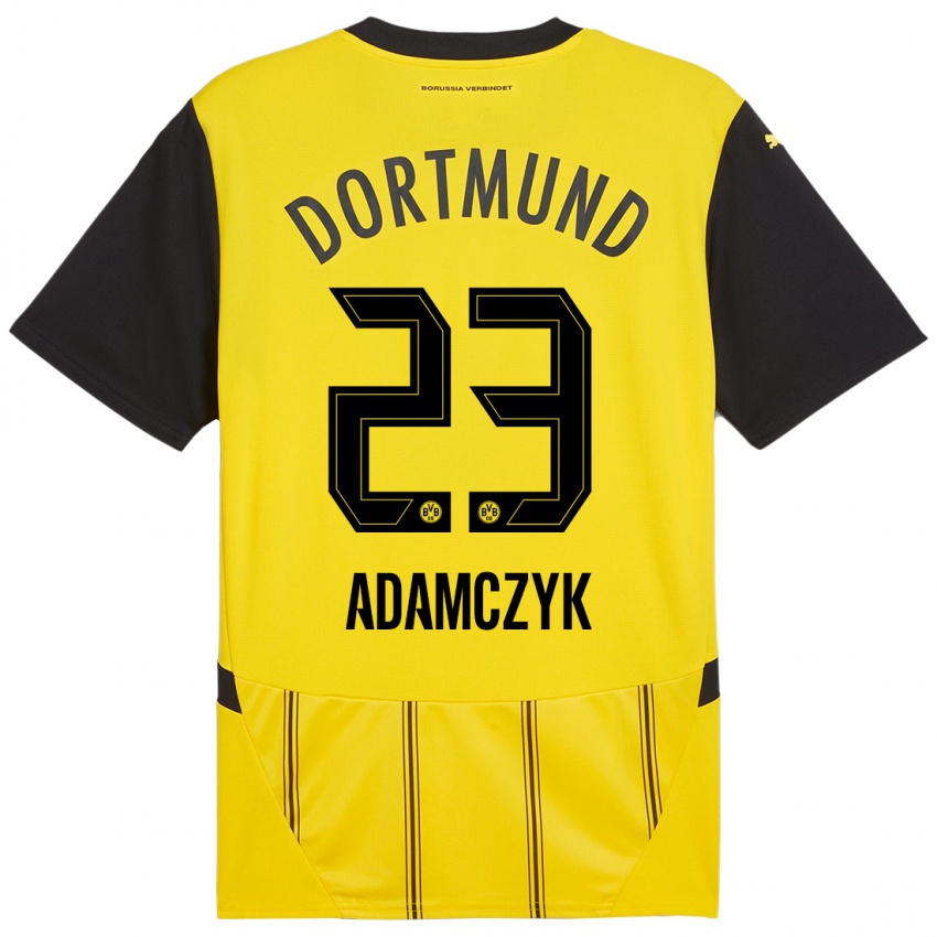 Criança Camisola Nico Adamczyk #23 Preto Amarelo Principal 2024/25 Camisa Brasil