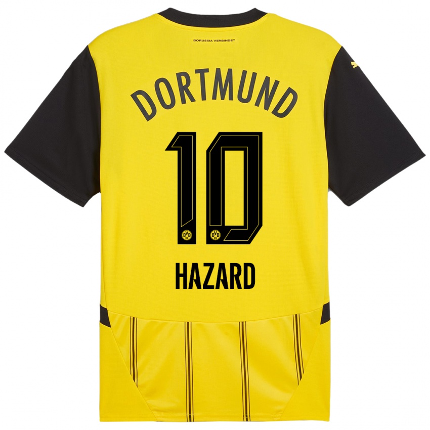 Criança Camisola Thorgan Hazard #10 Preto Amarelo Principal 2024/25 Camisa Brasil