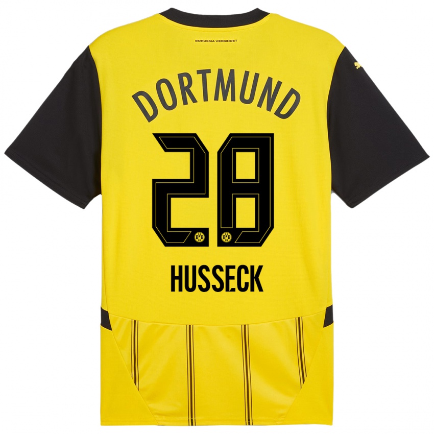 Criança Camisola Jonah Husseck #28 Preto Amarelo Principal 2024/25 Camisa Brasil