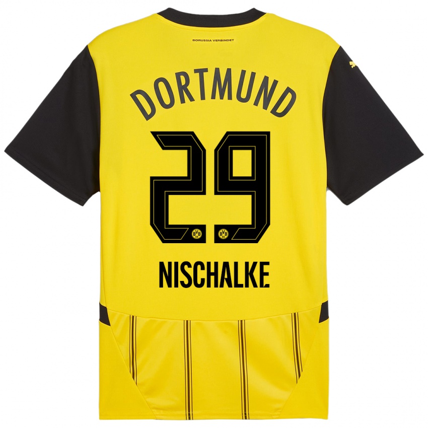 Criança Camisola Jermain Nischalke #29 Preto Amarelo Principal 2024/25 Camisa Brasil