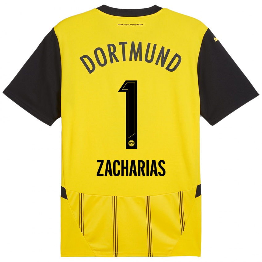 Criança Camisola Marlon Zacharias #1 Preto Amarelo Principal 2024/25 Camisa Brasil