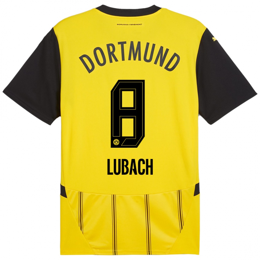 Criança Camisola Rafael Lubach #8 Preto Amarelo Principal 2024/25 Camisa Brasil