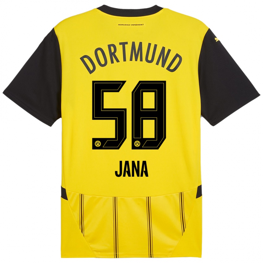 Criança Camisola Nordberg Jana #58 Preto Amarelo Principal 2024/25 Camisa Brasil