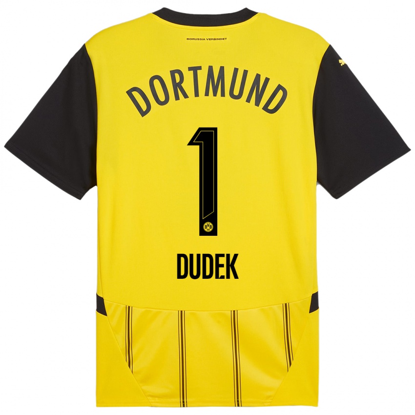 Criança Camisola Daniel Dudek #1 Preto Amarelo Principal 2024/25 Camisa Brasil