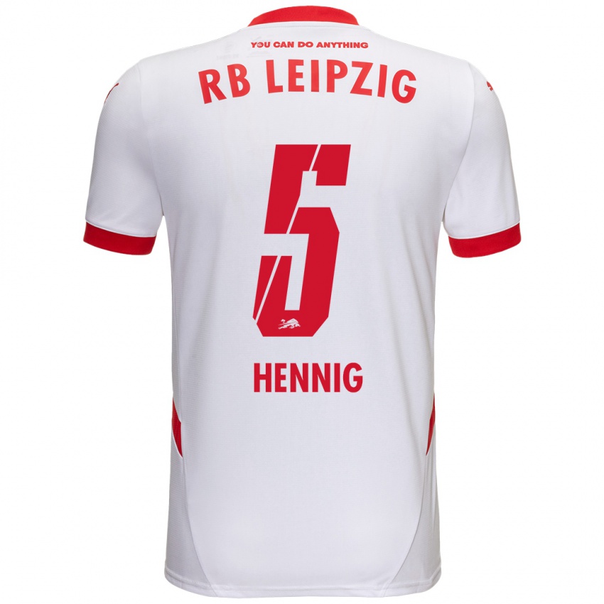 Criança Camisola Lenny Hennig #5 Vermelho Branco Principal 2024/25 Camisa Brasil