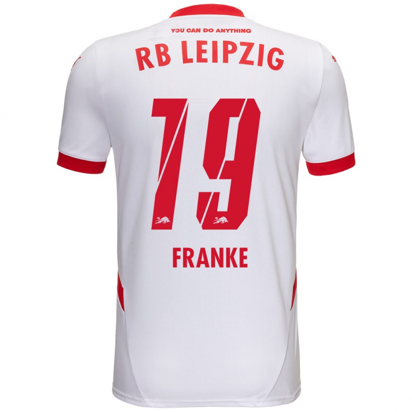 Criança Camisola Lenny Franke #19 Vermelho Branco Principal 2024/25 Camisa Brasil