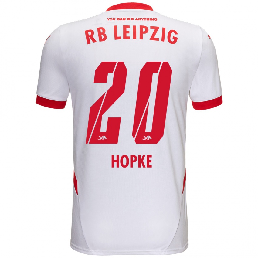 Criança Camisola Hannes Hopke #20 Vermelho Branco Principal 2024/25 Camisa Brasil