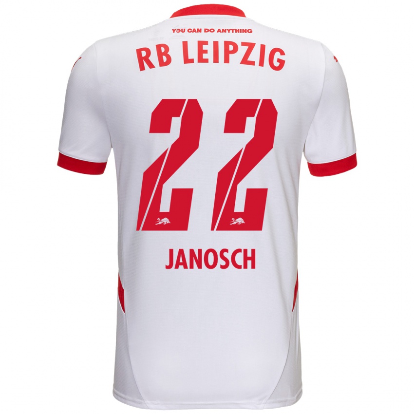 Criança Camisola Luca Janosch #22 Vermelho Branco Principal 2024/25 Camisa Brasil