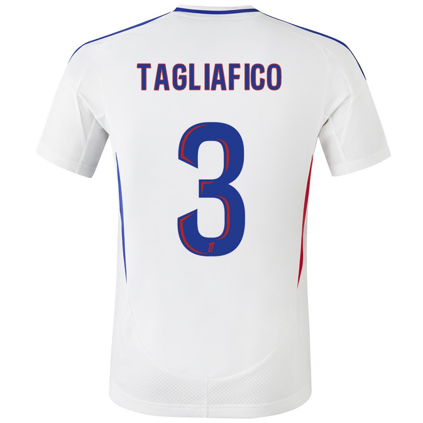 Criança Camisola Nicolas Tagliafico #3 Azul Branco Principal 2024/25 Camisa Brasil