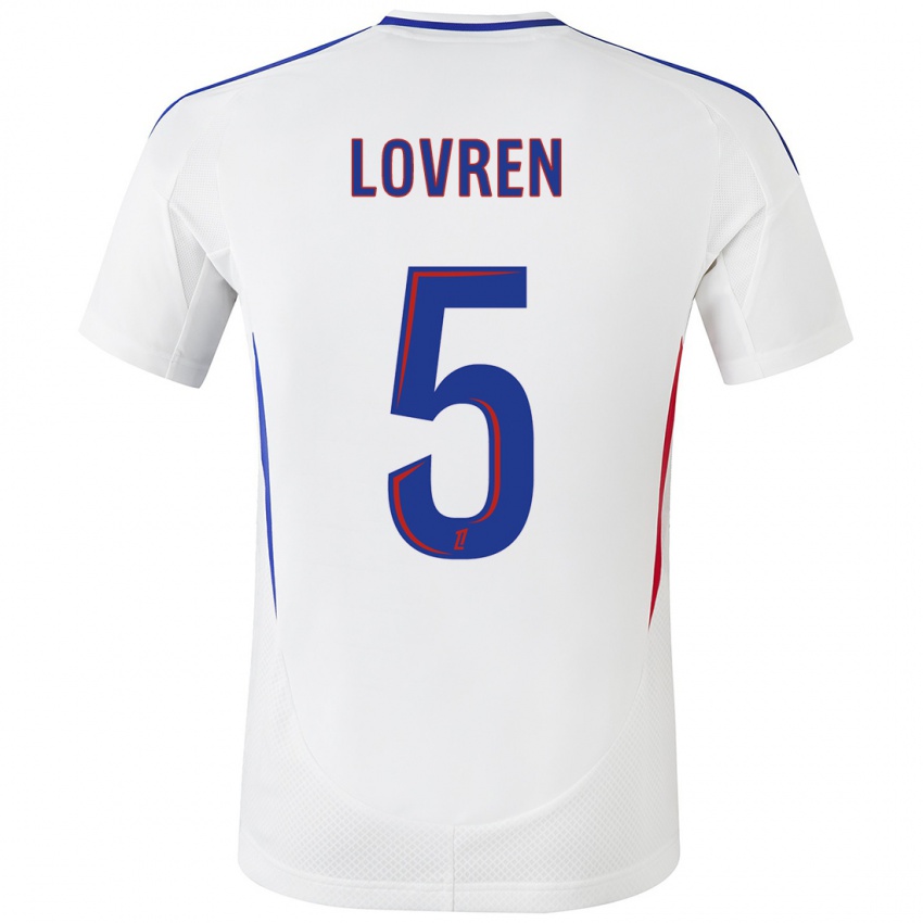 Criança Camisola Dejan Lovren #5 Azul Branco Principal 2024/25 Camisa Brasil