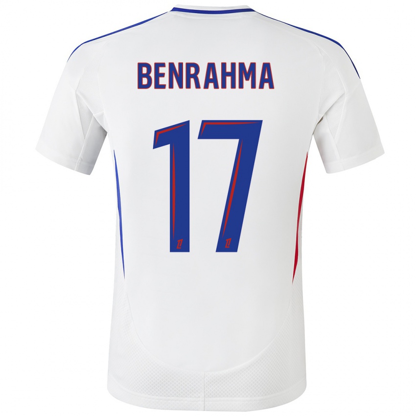 Criança Camisola Said Benrahma #17 Azul Branco Principal 2024/25 Camisa Brasil