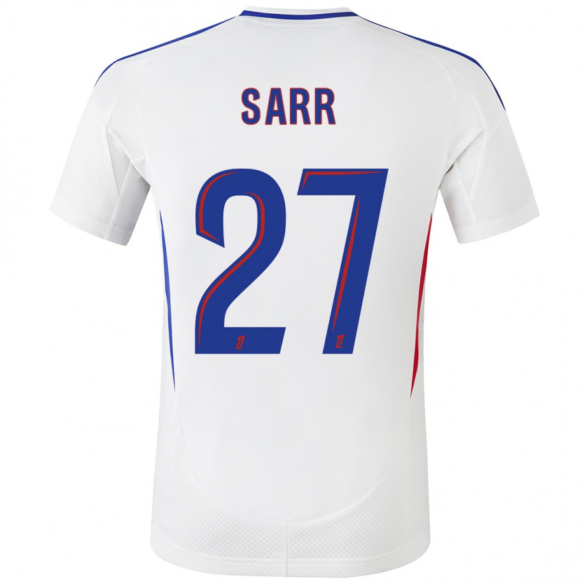 Criança Camisola Amin Sarr #27 Azul Branco Principal 2024/25 Camisa Brasil