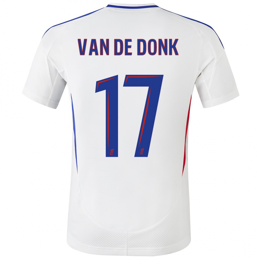 Criança Camisola Danielle Van De Donk #17 Azul Branco Principal 2024/25 Camisa Brasil