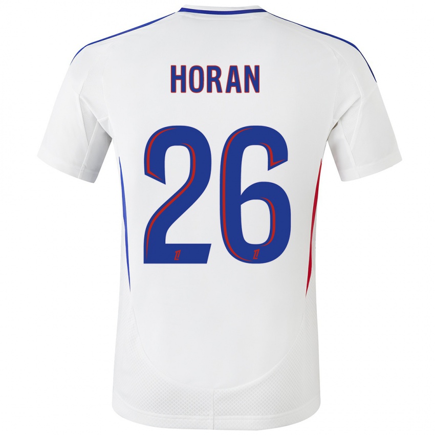 Criança Camisola Lindsey Horan #26 Azul Branco Principal 2024/25 Camisa Brasil