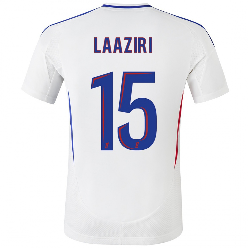 Criança Camisola Achraf Laaziri #15 Azul Branco Principal 2024/25 Camisa Brasil