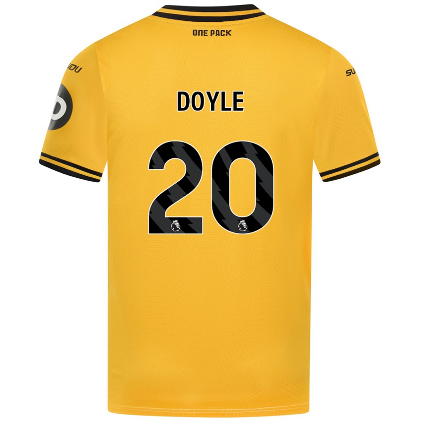 Criança Camisola Tommy Doyle #20 Amarelo Principal 2024/25 Camisa Brasil