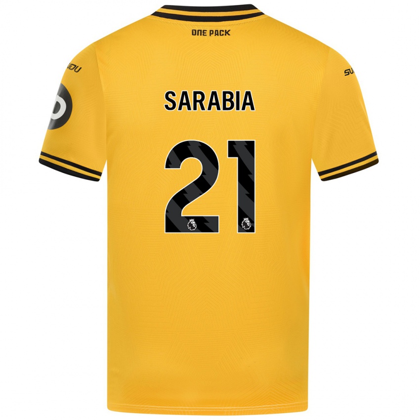 Criança Camisola Pablo Sarabia #21 Amarelo Principal 2024/25 Camisa Brasil