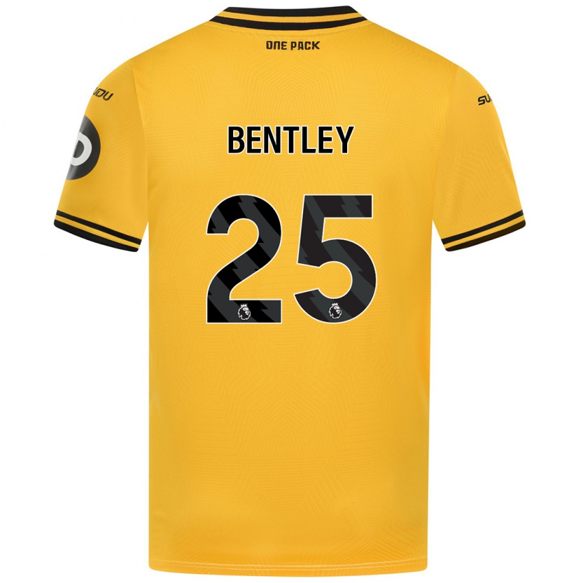 Criança Camisola Daniel Bentley #25 Amarelo Principal 2024/25 Camisa Brasil