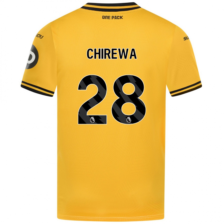 Criança Camisola Tawanda Chirewa #28 Amarelo Principal 2024/25 Camisa Brasil