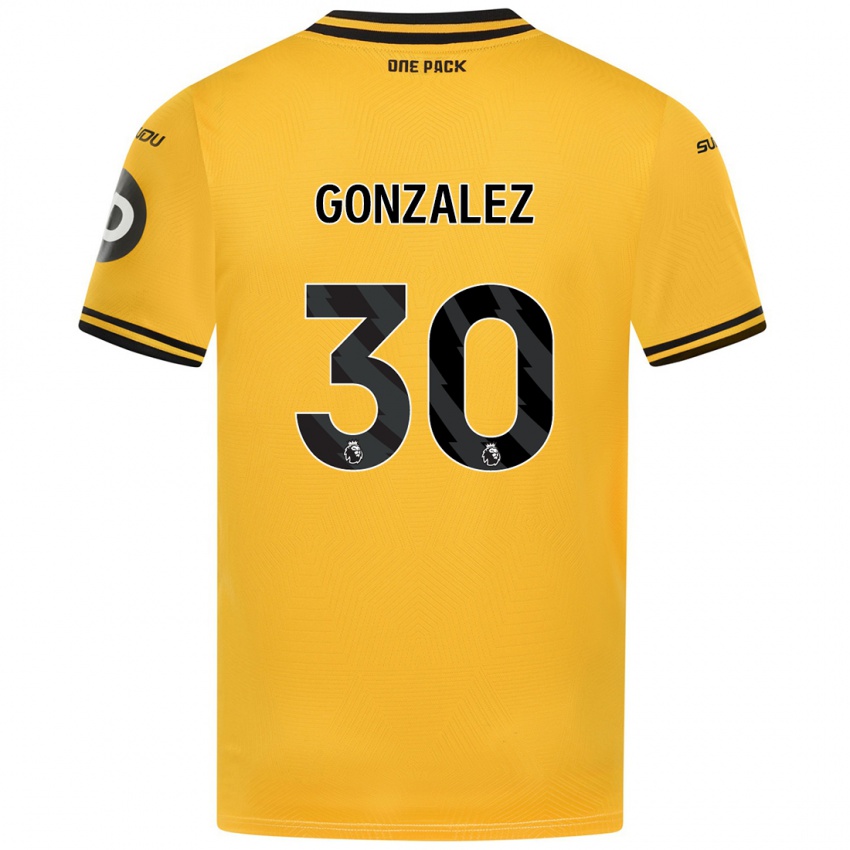 Criança Camisola Enso González #30 Amarelo Principal 2024/25 Camisa Brasil