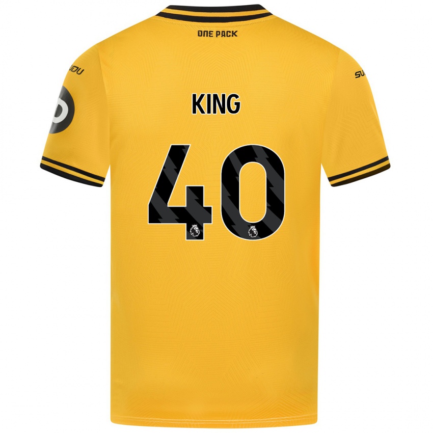 Criança Camisola Tom King #40 Amarelo Principal 2024/25 Camisa Brasil