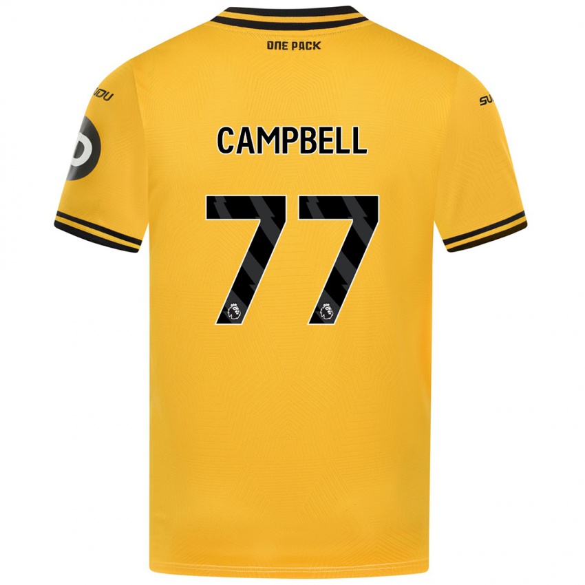 Criança Camisola Chem Campbell #77 Amarelo Principal 2024/25 Camisa Brasil