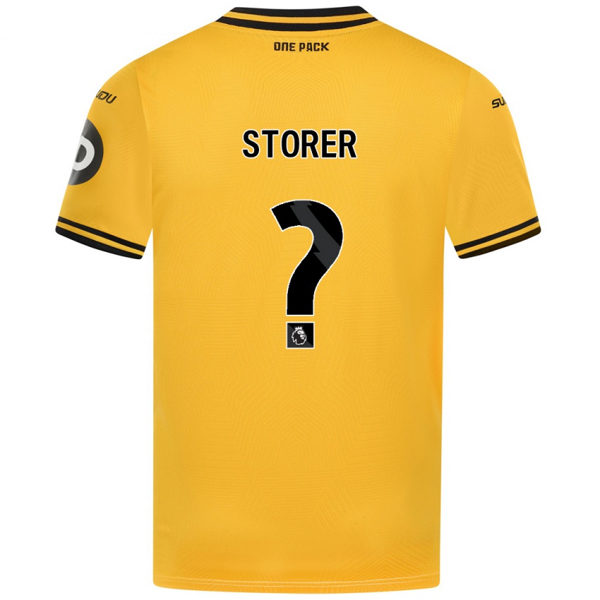 Criança Camisola James Storer #0 Amarelo Principal 2024/25 Camisa Brasil