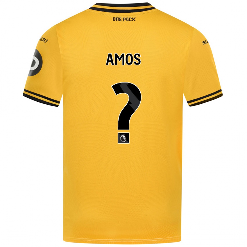 Criança Camisola Stan Amos #0 Amarelo Principal 2024/25 Camisa Brasil