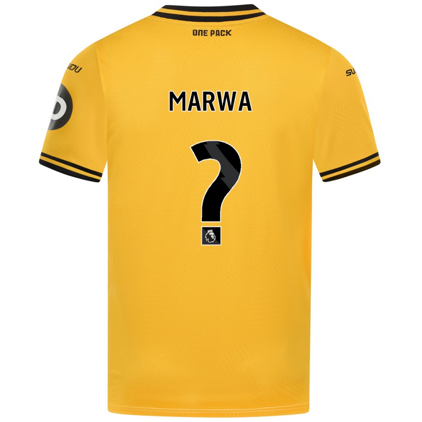 Criança Camisola Bjørn Marwa #0 Amarelo Principal 2024/25 Camisa Brasil