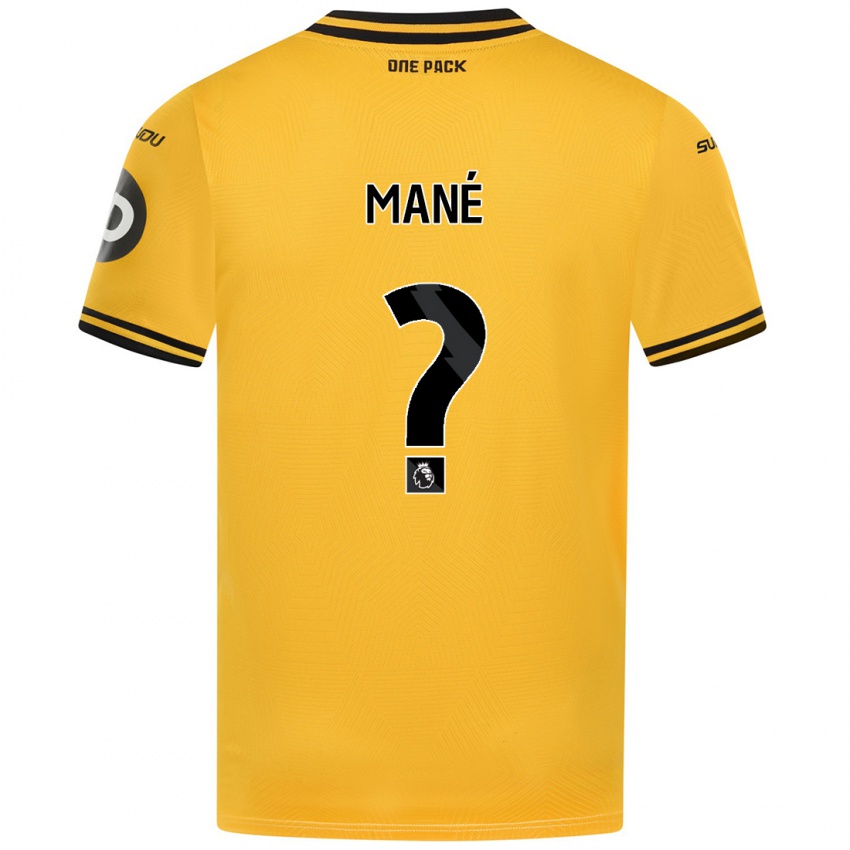 Criança Camisola Mateus Mané #0 Amarelo Principal 2024/25 Camisa Brasil