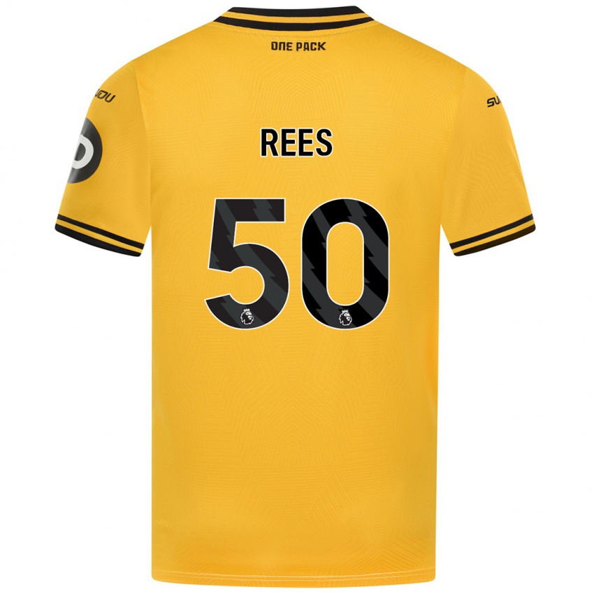 Criança Camisola Mason Rees #50 Amarelo Principal 2024/25 Camisa Brasil