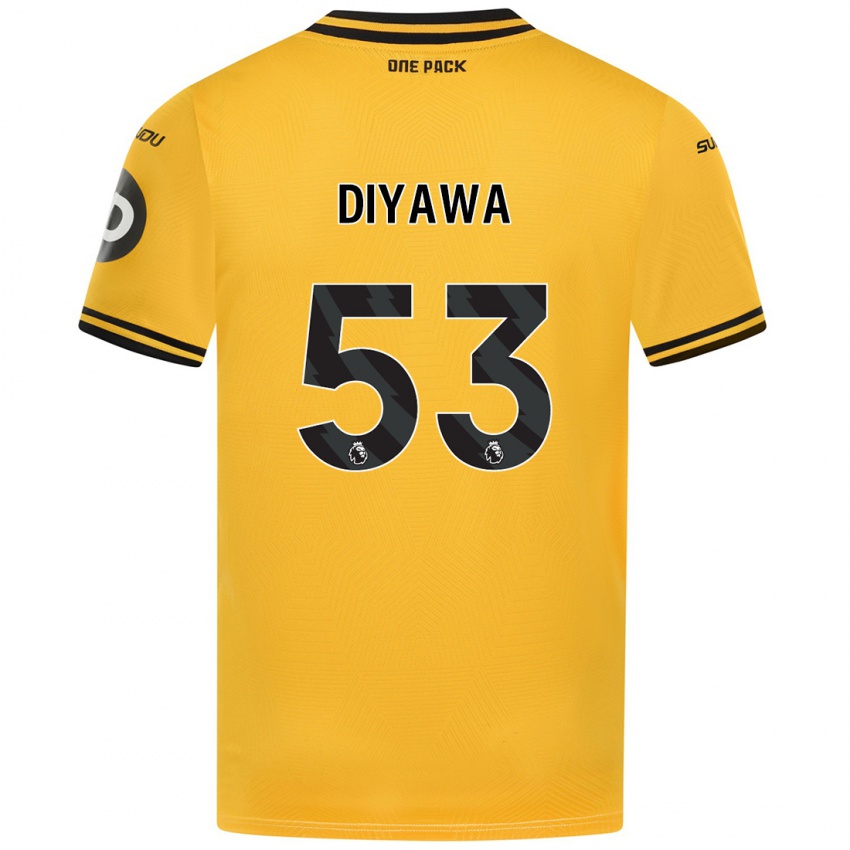 Criança Camisola Aaron Keto-Diyawa #53 Amarelo Principal 2024/25 Camisa Brasil