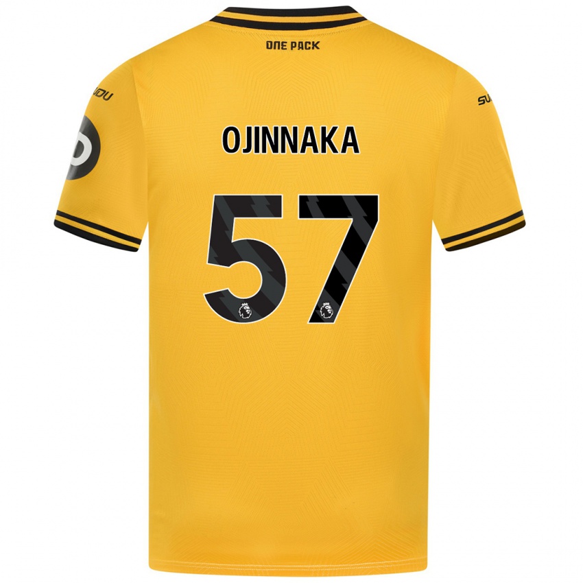 Criança Camisola Temple Ojinnaka #57 Amarelo Principal 2024/25 Camisa Brasil