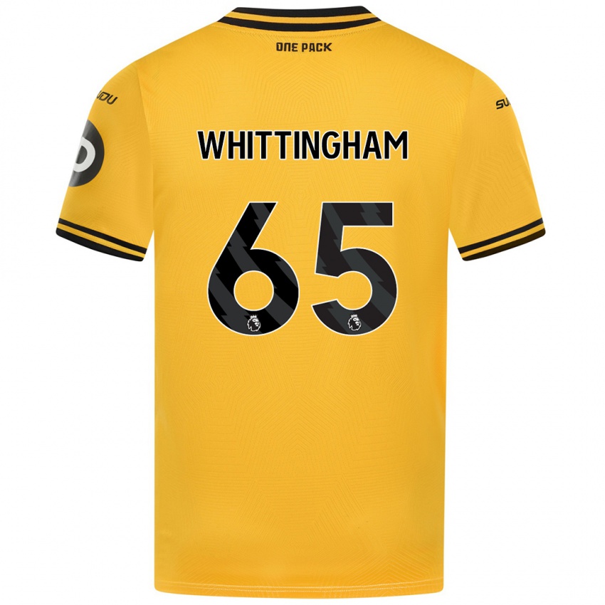 Criança Camisola Matthew Whittingham #65 Amarelo Principal 2024/25 Camisa Brasil