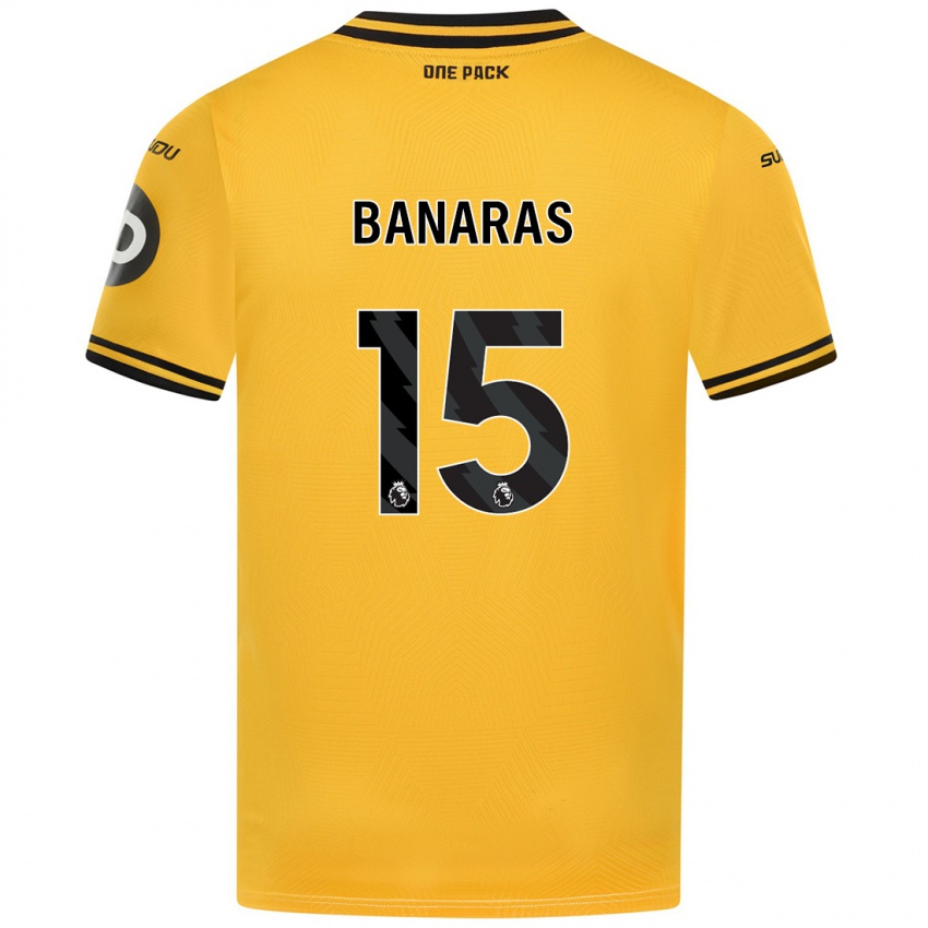 Criança Camisola Layla Banaras #15 Amarelo Principal 2024/25 Camisa Brasil