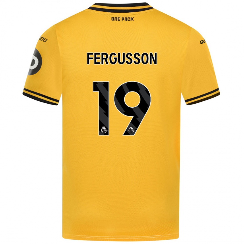 Criança Camisola Liv Fergusson #19 Amarelo Principal 2024/25 Camisa Brasil