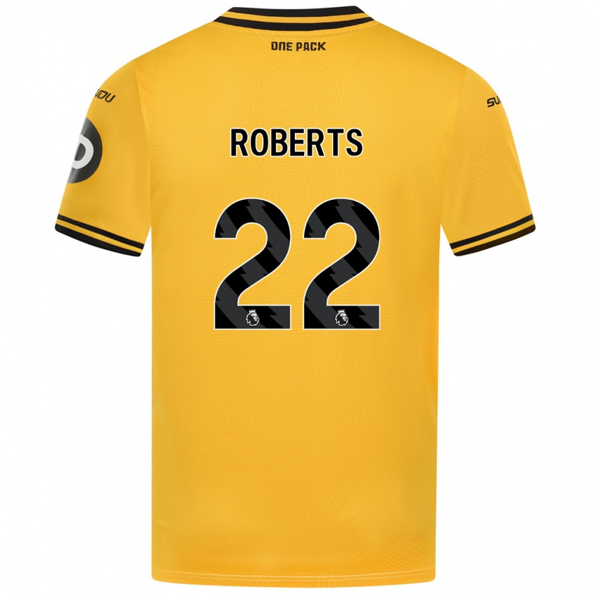 Criança Camisola Beth Roberts #22 Amarelo Principal 2024/25 Camisa Brasil