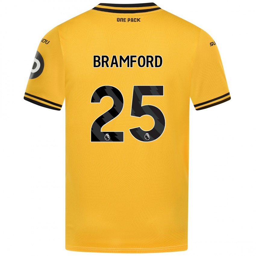 Criança Camisola Sophie Bramford #25 Amarelo Principal 2024/25 Camisa Brasil