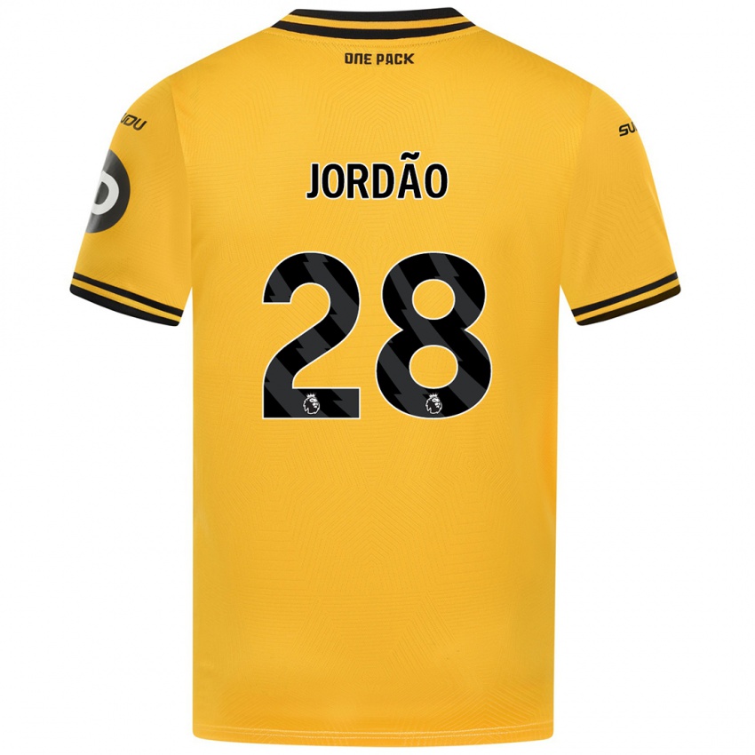 Criança Camisola Bruno Jordao #28 Amarelo Principal 2024/25 Camisa Brasil