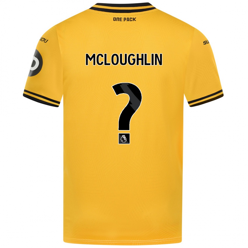 Criança Camisola Lee Mcloughlin #0 Amarelo Principal 2024/25 Camisa Brasil