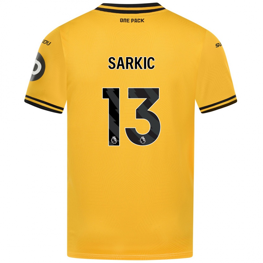 Criança Camisola Matija Sarkic #13 Amarelo Principal 2024/25 Camisa Brasil