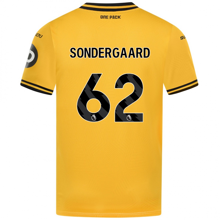 Criança Camisola Andreas Sondergaard #62 Amarelo Principal 2024/25 Camisa Brasil