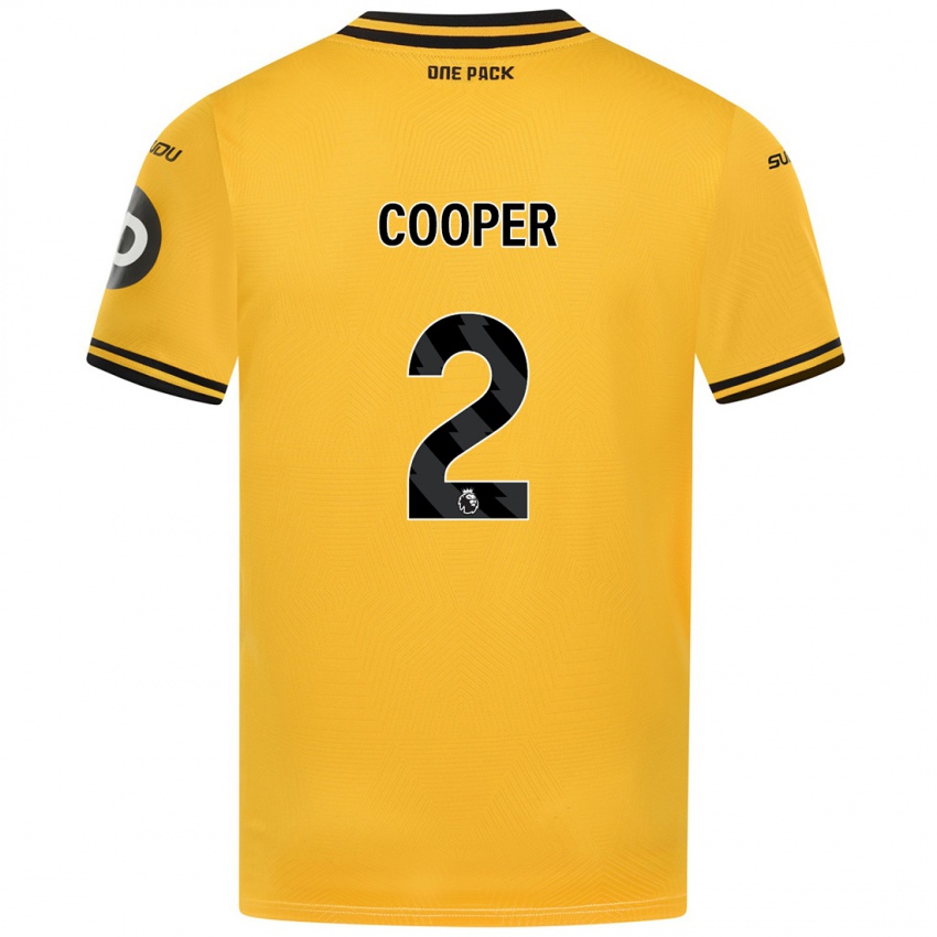 Criança Camisola Laura Cooper #2 Amarelo Principal 2024/25 Camisa Brasil