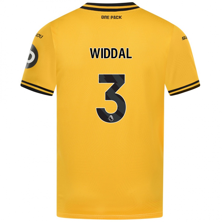 Criança Camisola Natalie Widdal #3 Amarelo Principal 2024/25 Camisa Brasil