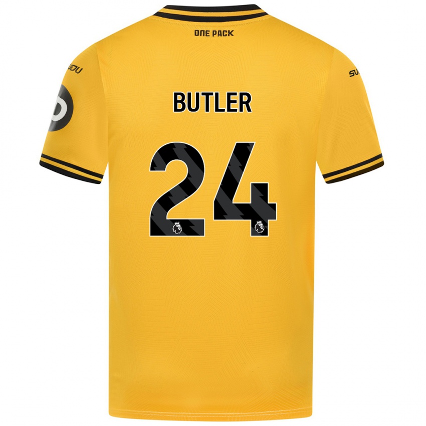 Criança Camisola Elli Butler #24 Amarelo Principal 2024/25 Camisa Brasil