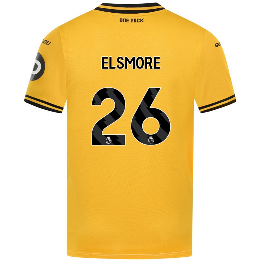 Criança Camisola Ria Elsmore #26 Amarelo Principal 2024/25 Camisa Brasil