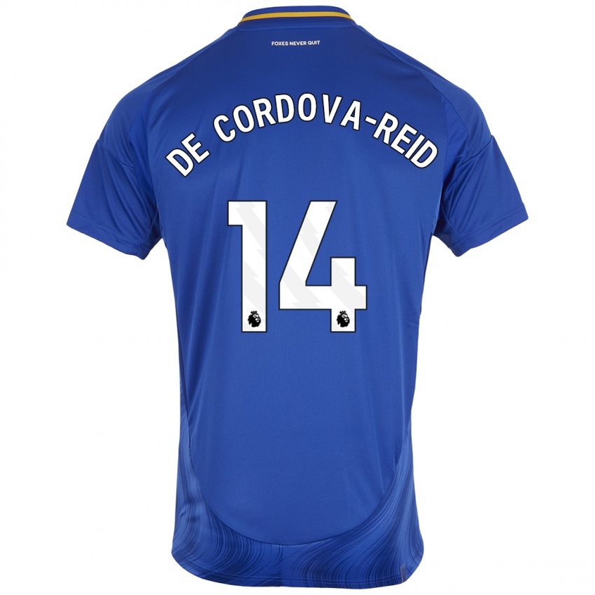 Criança Camisola Bobby De Cordova-Reid #14 Azul Branco Principal 2024/25 Camisa Brasil